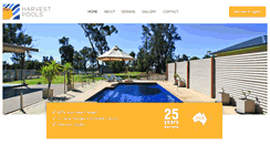 Desktop Screenshot of harvestpools.com.au
